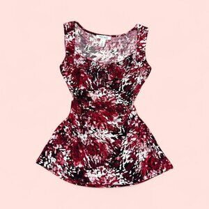 Y2K whimsygoth floral blouse